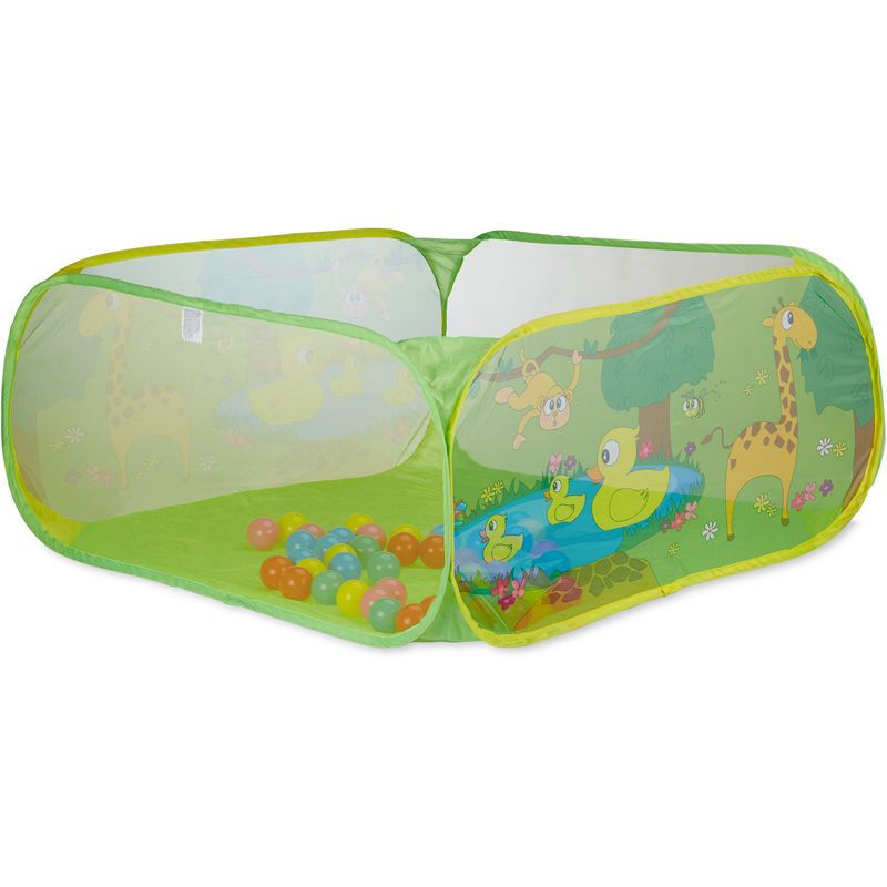 Манеж Enonedear 90 х 90 х 30 см 30 мячиков Green (152392)