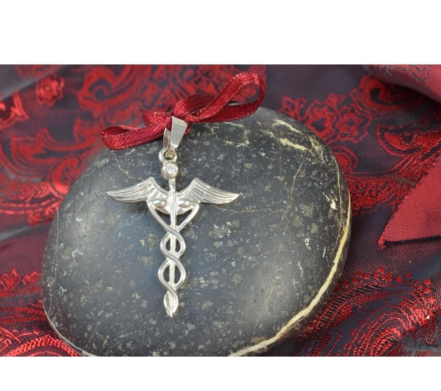 Подвес знак медицины Maxi Silver 5430