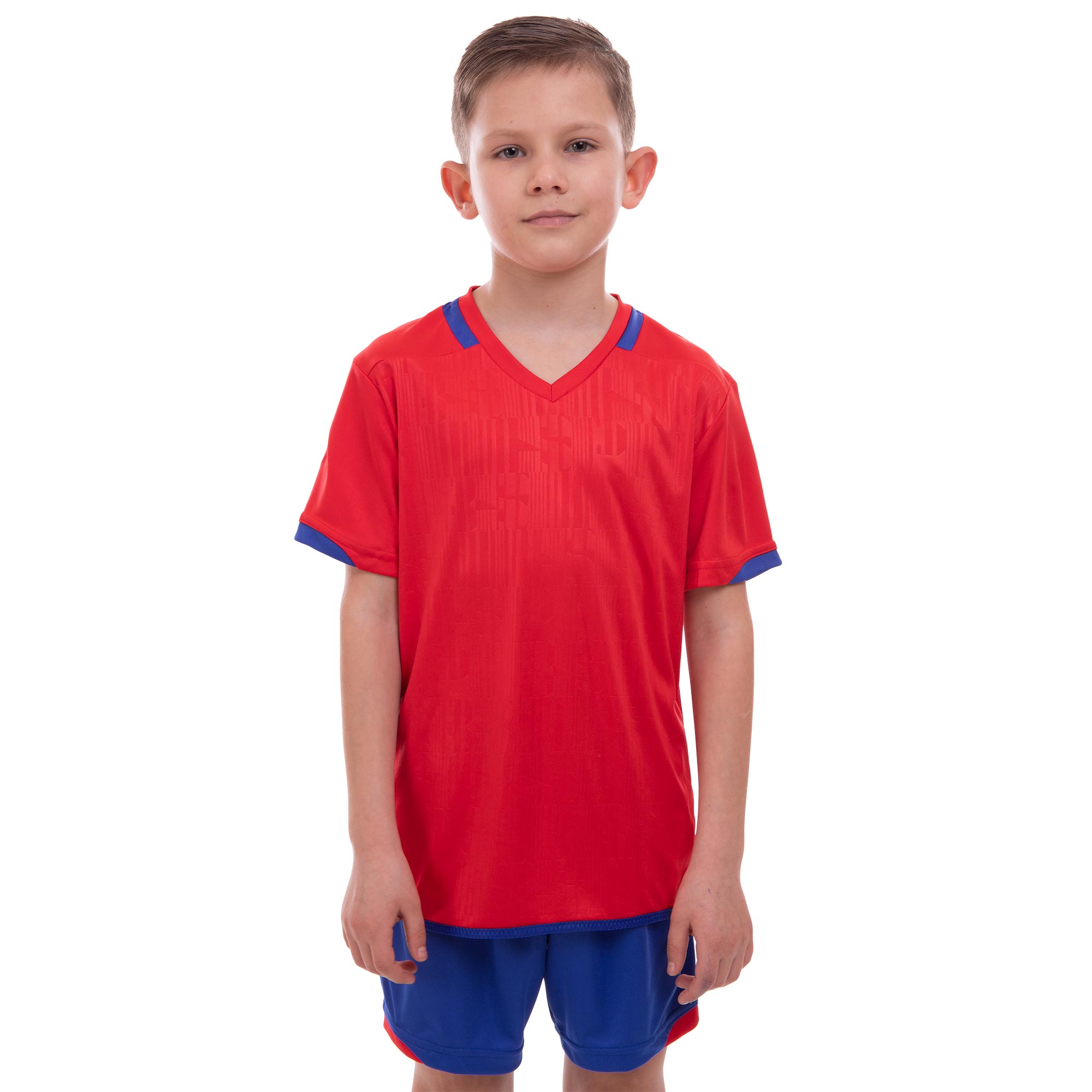 Форма футбольна підліткова Lingo LD-5025T L-28 вік 14років зріст 150см Червоний-Синій