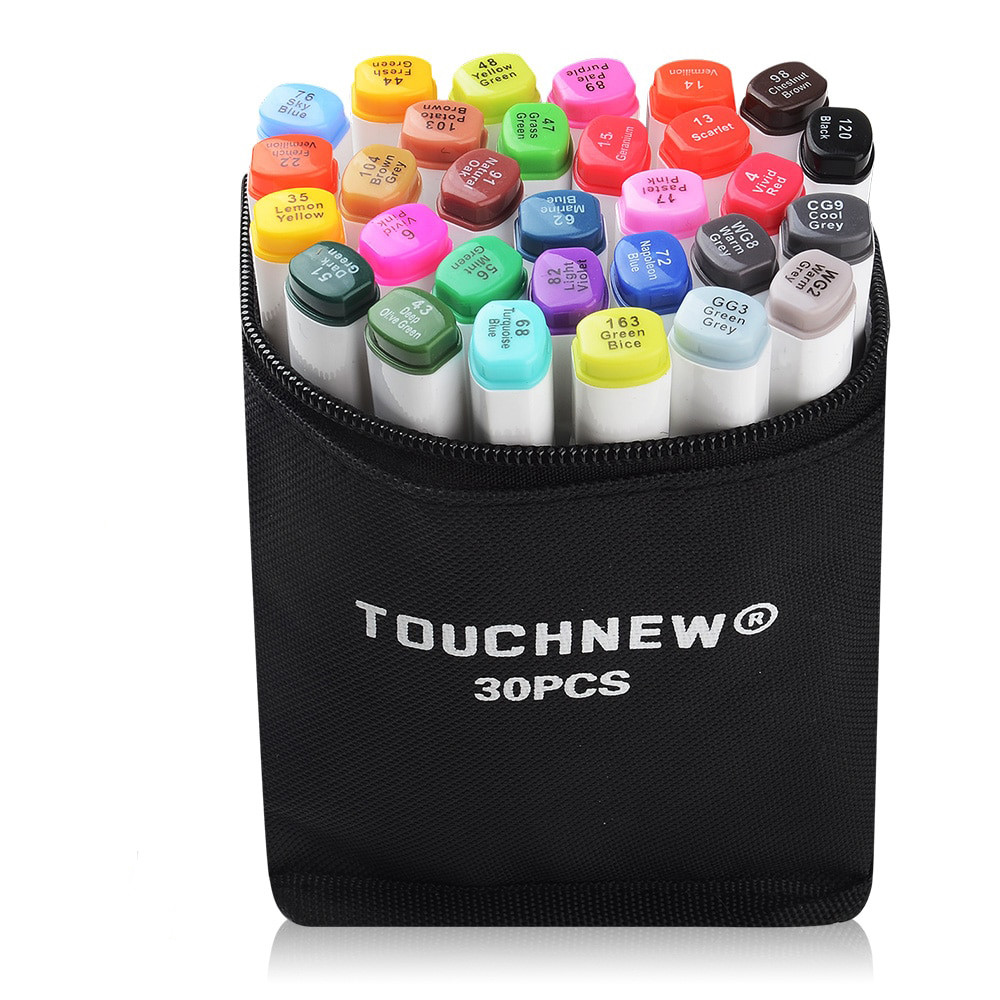 Маркеры для скетчинга  Touchnew  30 цветов. Набор для анимации и дизайна