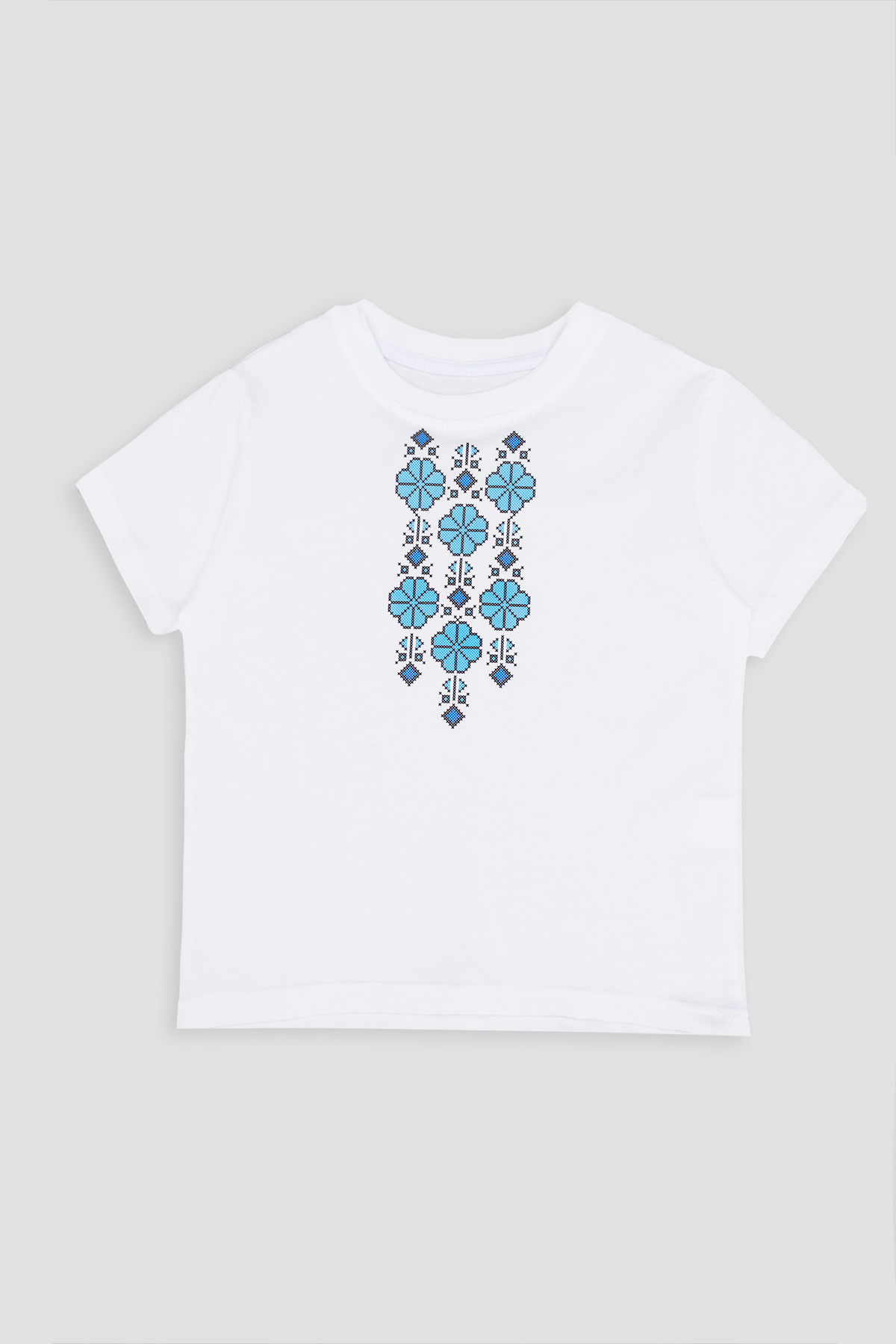 Вышиванка с коротким рукавом для девочки Brands 140 Белый ЦБ-00251115 (SKT000995621)