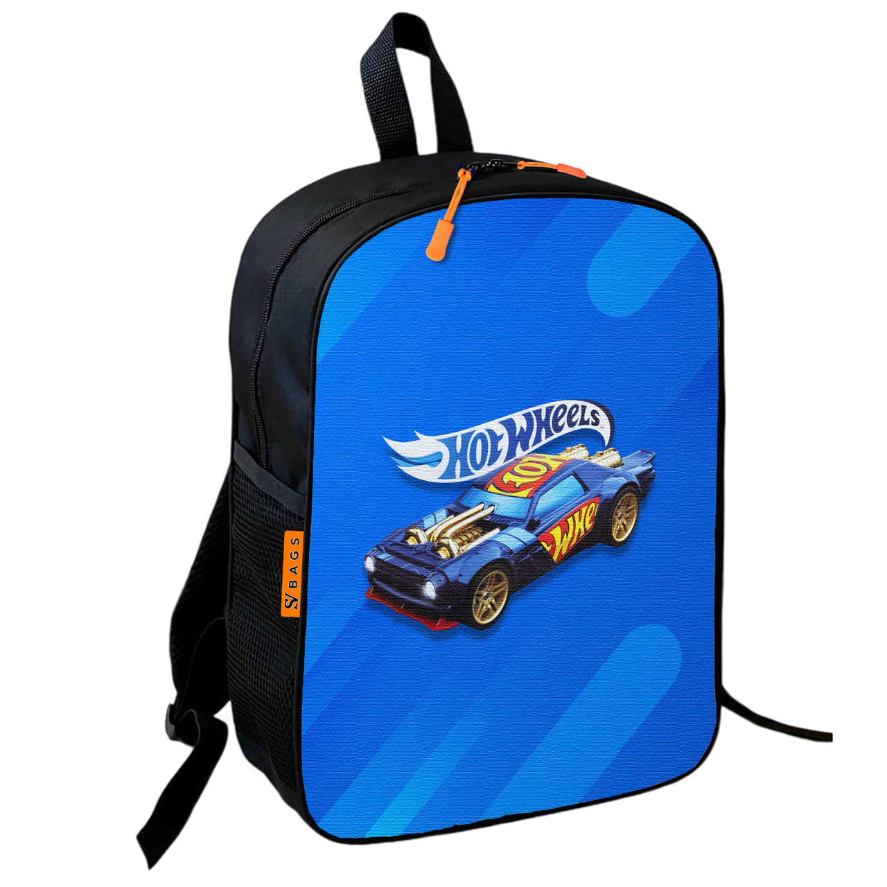 Дитячий шкільний рюкзак Hot Wheels з машинкою 36×27×13 см, поліестер