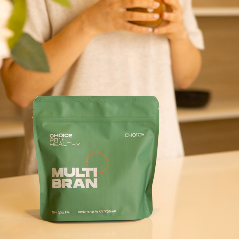 Клітковина - Пребіотик - Джерело вітамінів мінералів Multi Bran PRO HEALTHY CHOICE 300 г