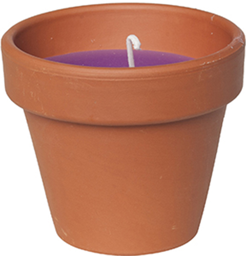 Свеча Candle pot Стандарт 10 x 11 см Коричневый с фиолетовым (000001350)