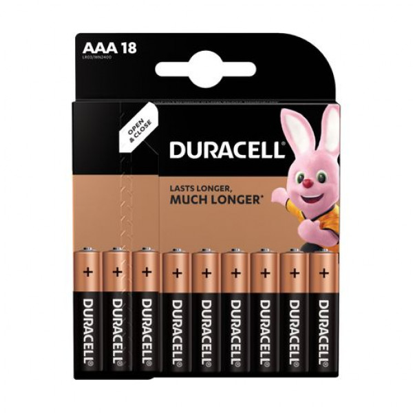 Батарейки Duracell LR03 MN2400 18шт (DRC-5002779/5005966/5014450)