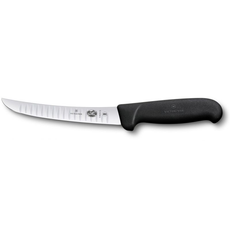 Кухонный нож обвалочный Victorinox Fibrox Boning 15 см Черный (5.6523.15)