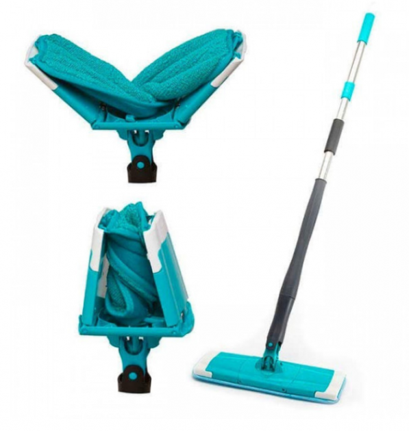 Швабра універсальна Titan Twist Mop обертається на 360 градусів з віджимом для вологого збирання.