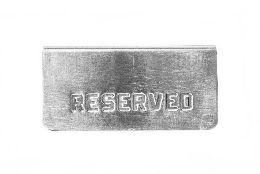 Табличка настольная One Chef RESERVED