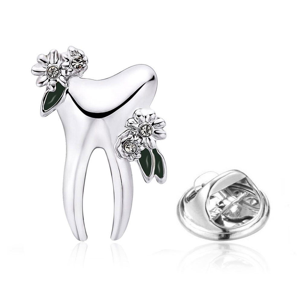 Значок BROCHE Зуб серебристый BRGV113330