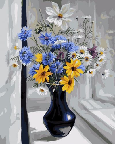 Картина за номерами BrushMe "Букет польових квітів" 40х50см GX7994