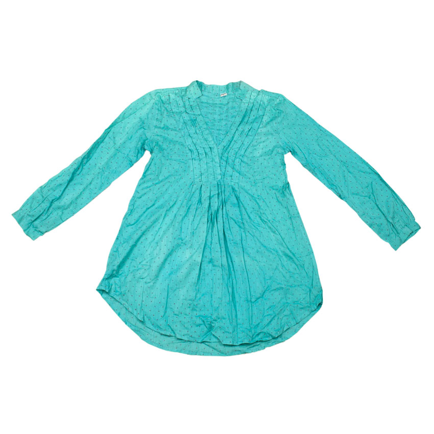 Блуза з довгим рукавом Karma Коттон Розмір S Бірюзовий (20733)