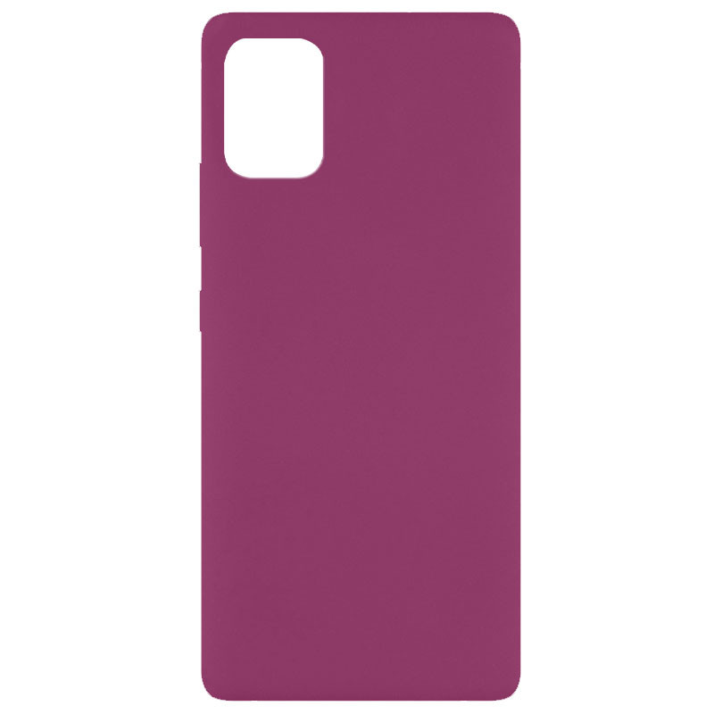 Чохол Silicone Cover Full without Logo (A) для Xiaomi Mi 10 Lite (Бордовий / Marsala) 1081391