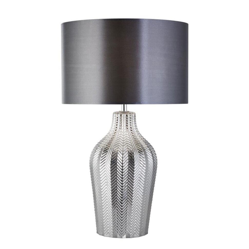 Настольная лампа Searchlight Chevron 33x52 см Хром (SeEU3452SM)
