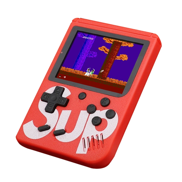 Карманная игровая ретро приставка Sup Game Box 400 игр dendy SEGA 8bit красная (1829455458)