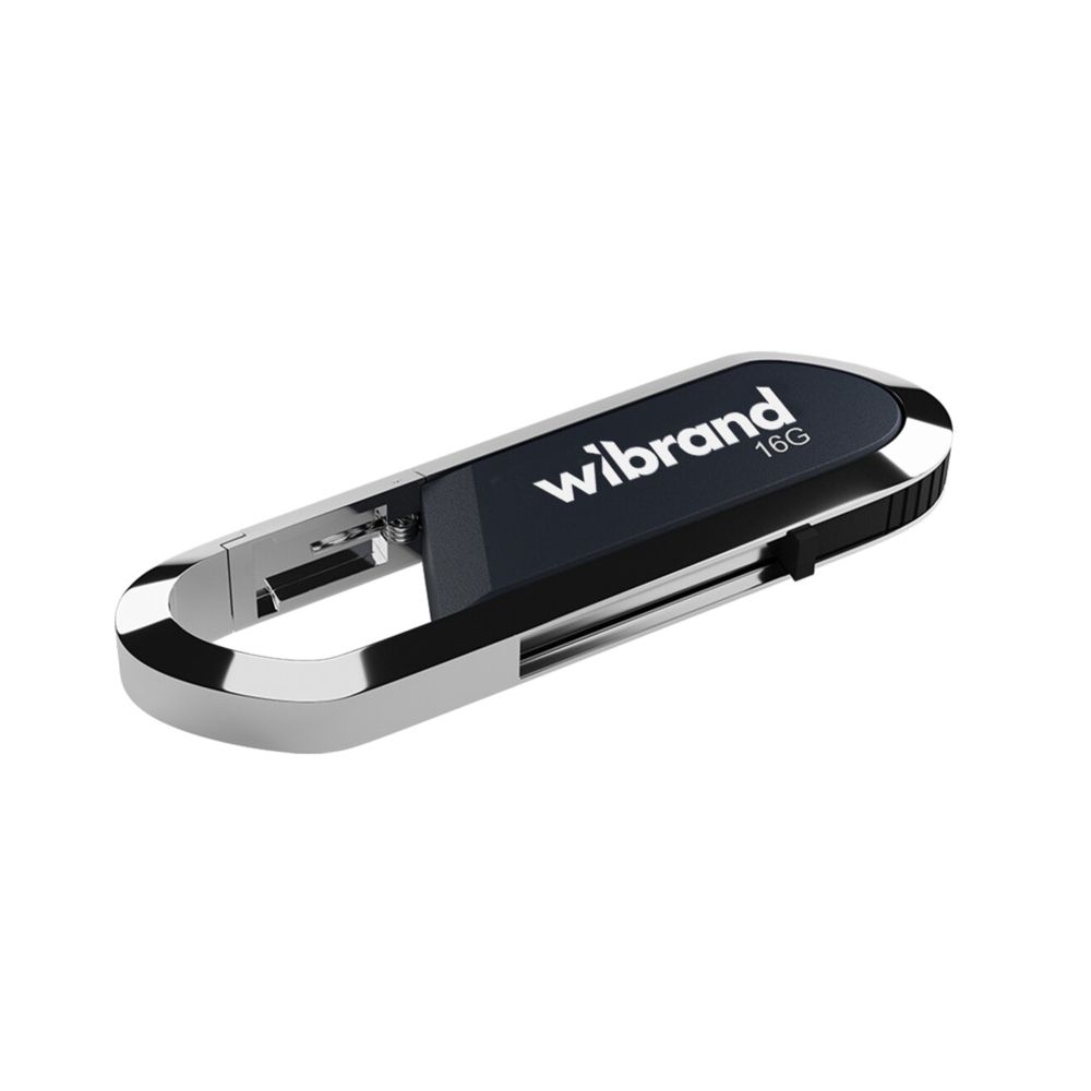 Флеш память USB Wibrand 16 GB Aligator USB 2.0 Grey (36698_3608915)