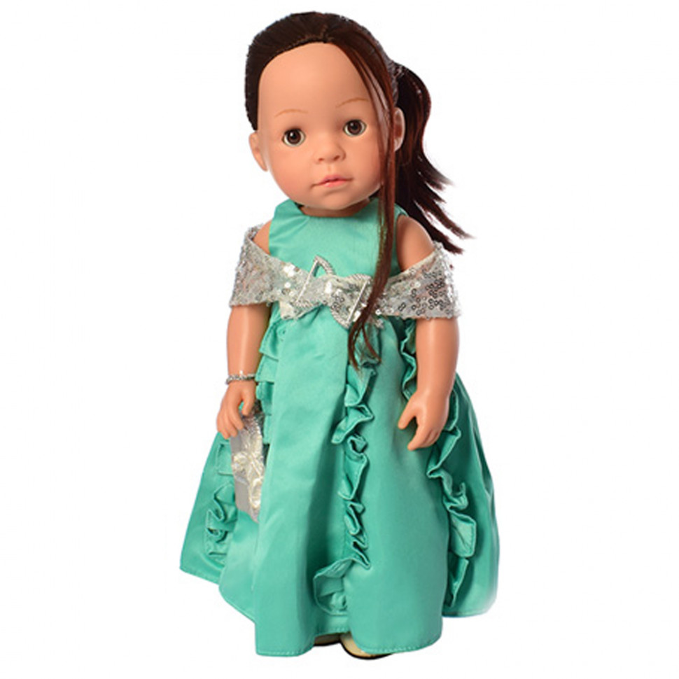 Лялька Limo Toy 5414-15 38см. Брюнетка в бірюзовому
