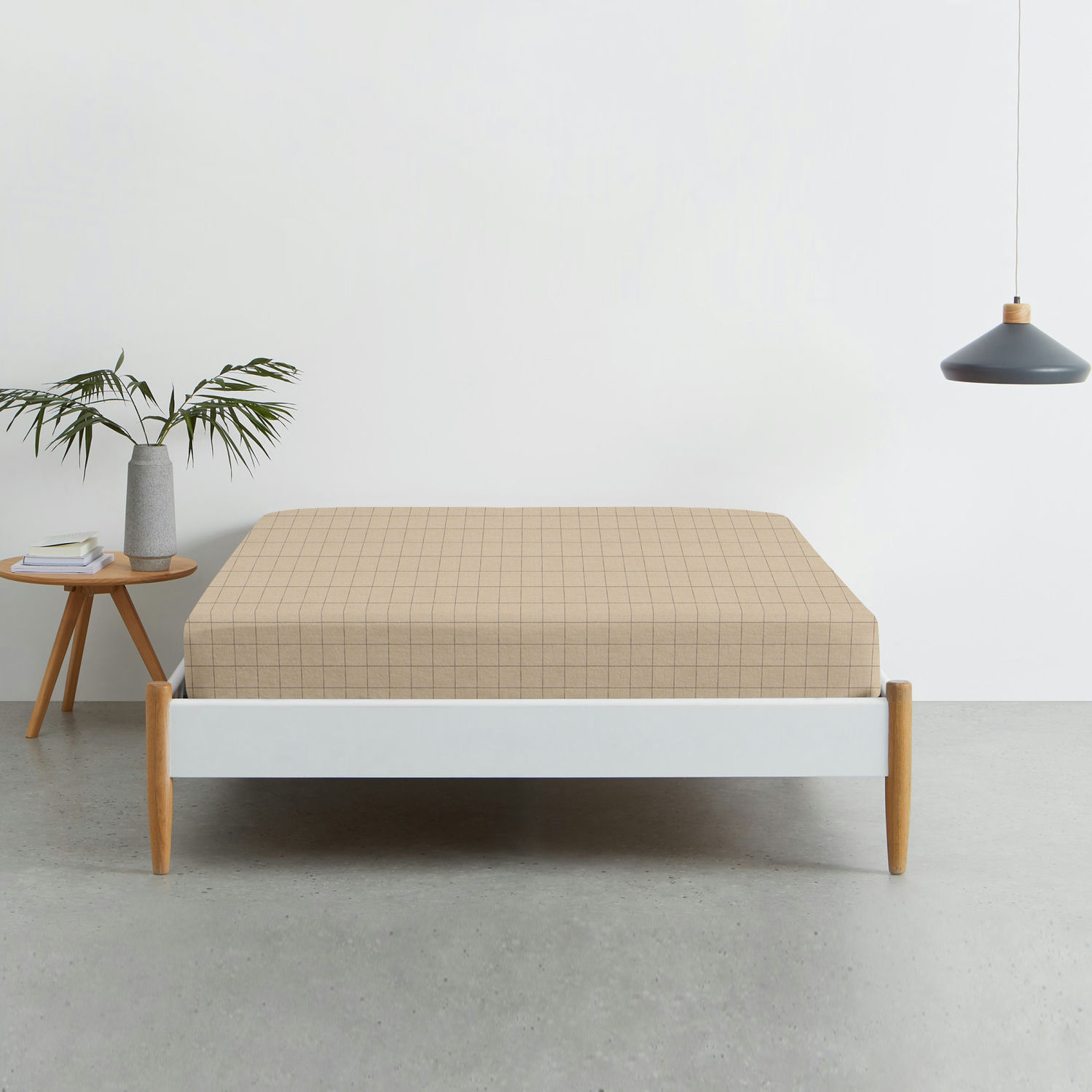 Простирадло на резинці 120х200 см BEIGE GEOMETRY COSAS Бежевий