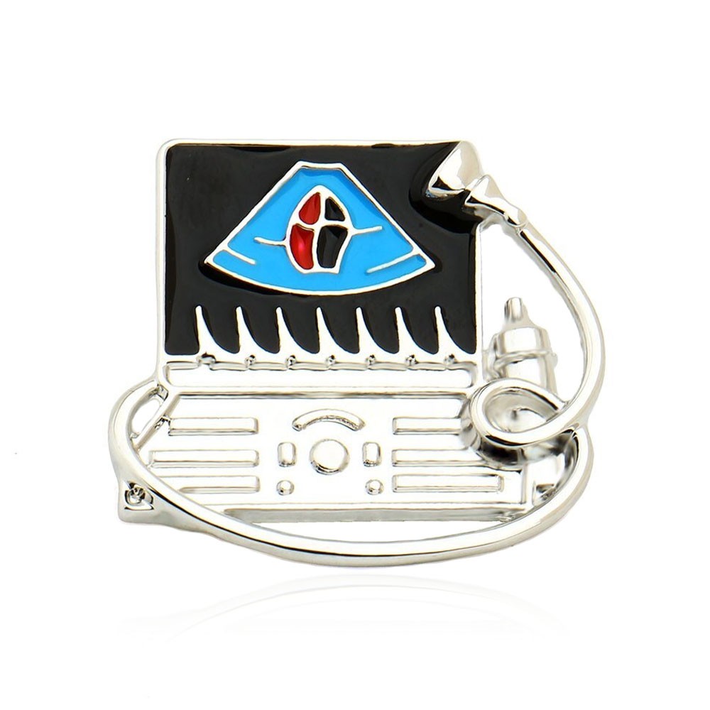 Значок BROCHE Аппарат УЗИ серебристый BRGV112454