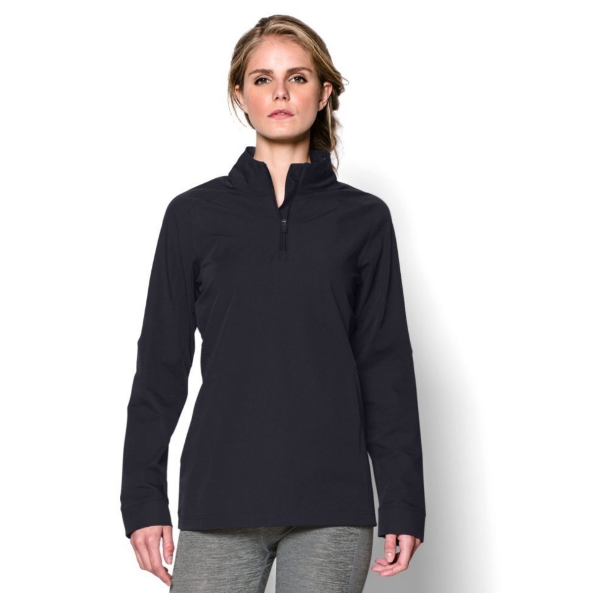 Сорочка Under Armour Women ColdGear Infrared Tactical 1/4 Zip Navy M Чорний (1242383NV)