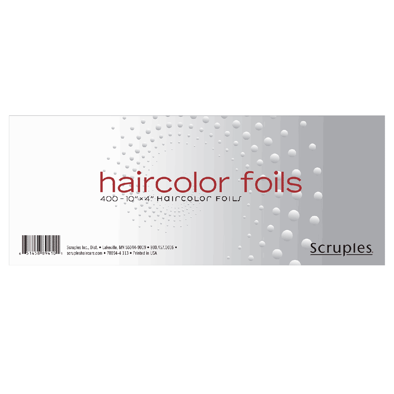 Фольга для знебарвлення волосся Scruples SCRUPLES Haircolor Foils 10 x 4 (8941)