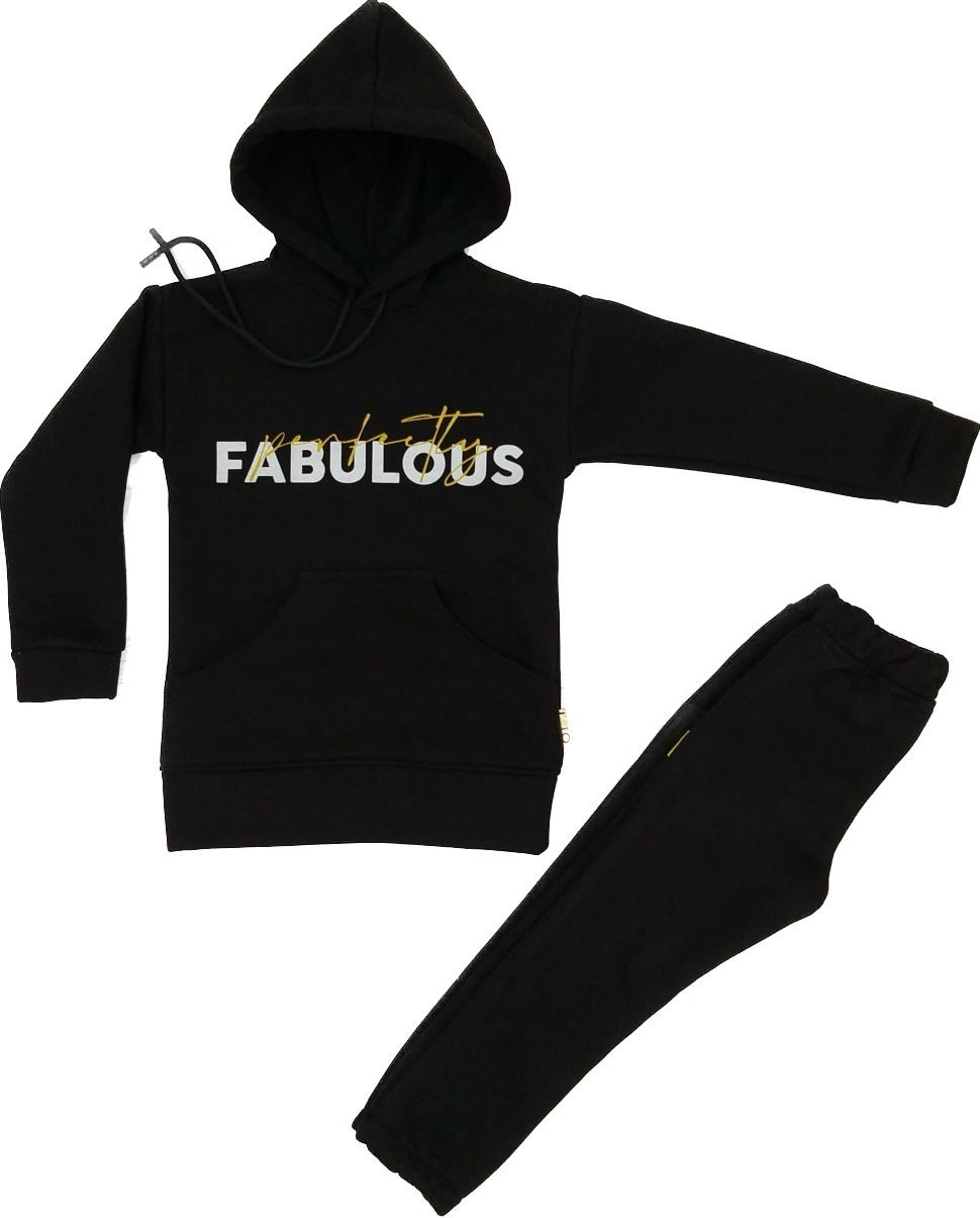 Костюм Fabulous 3х нитка с начесом Лио черный 110 (4810710)