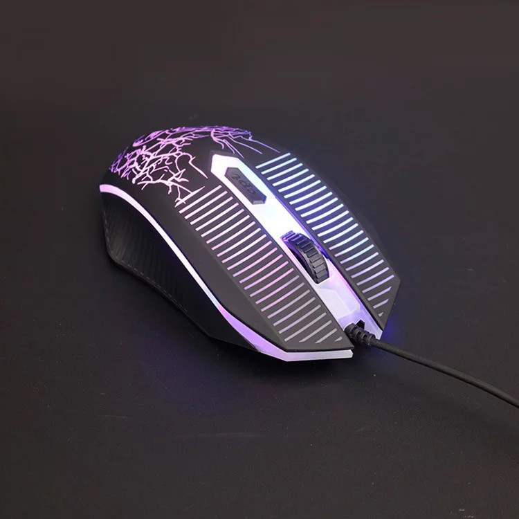 Комплект проводной игровая клавиатура и мышь Imice KM-680 с RGB подсветкой USB Black