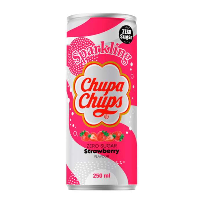 Напиток Chupa Chups ZERO Strawberry 250 мл (20075)