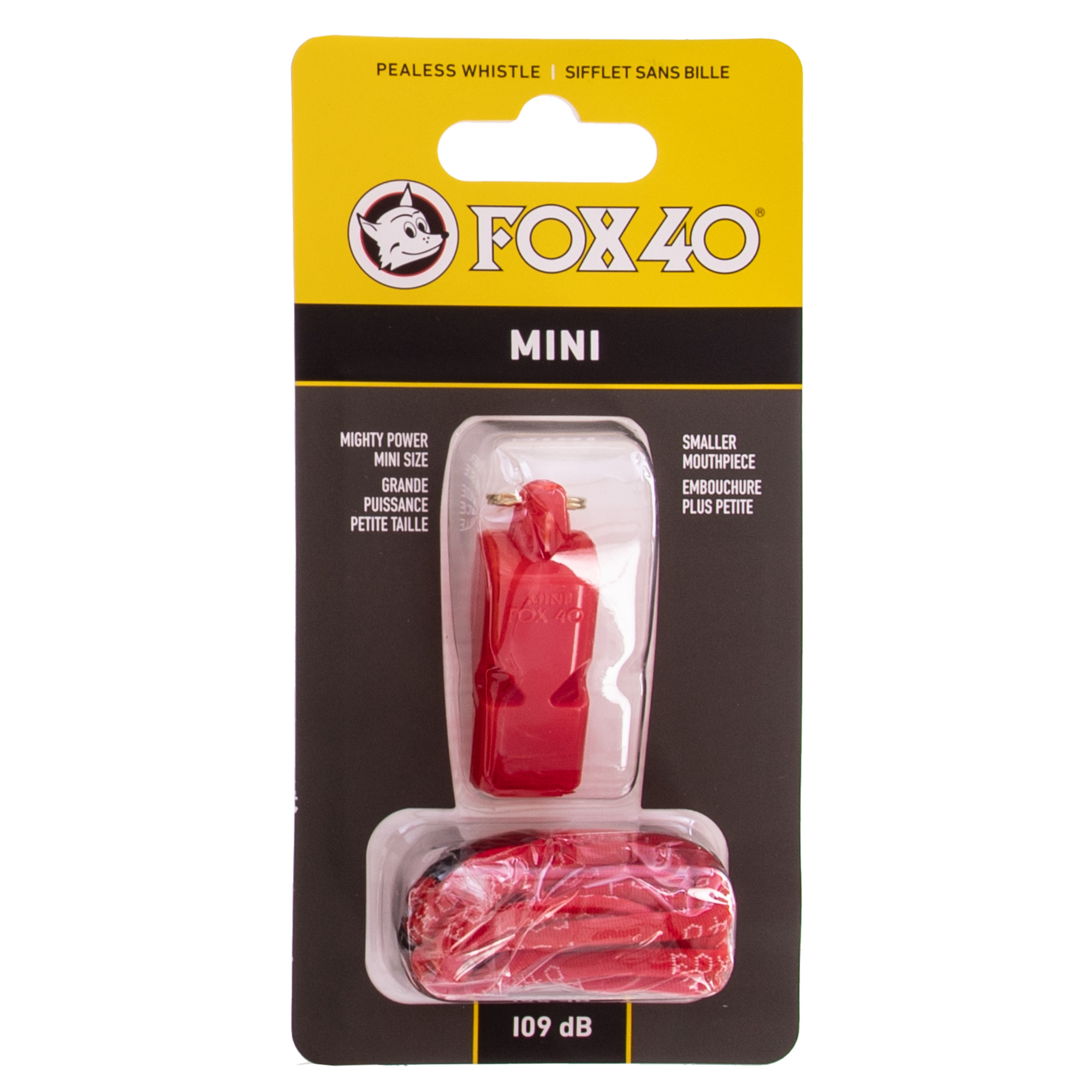 Свисток судейский пластиковый FOX40-MINI Красный