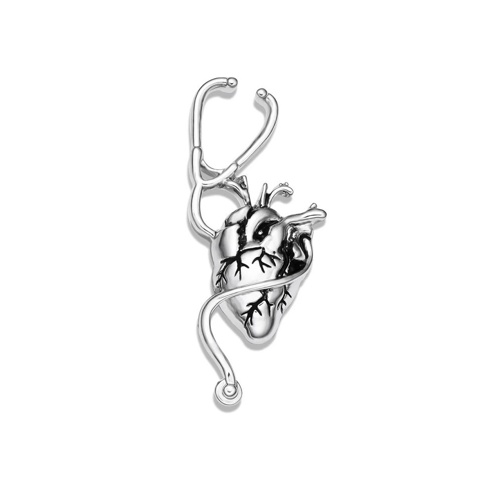 Пін BROCHE Фонендоскоп сріблястий BRGV113920