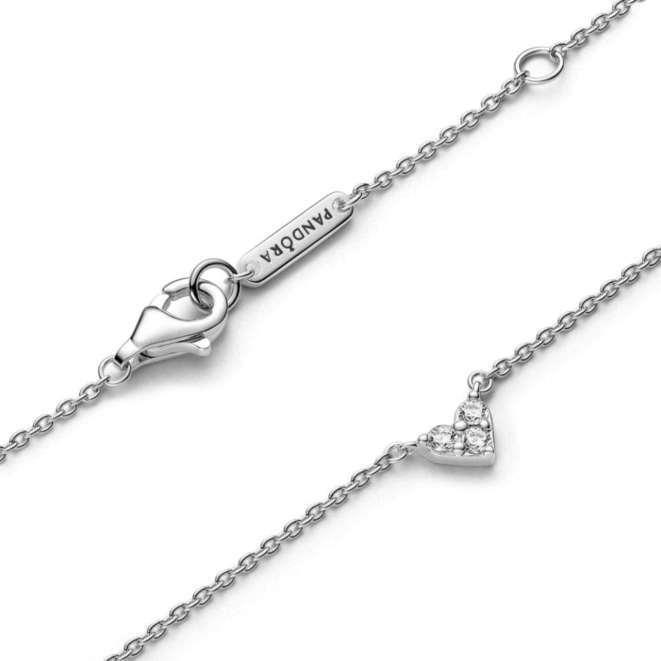 Колье No Brand Сверкающее сердце 393014C01 45 см (2556856223)