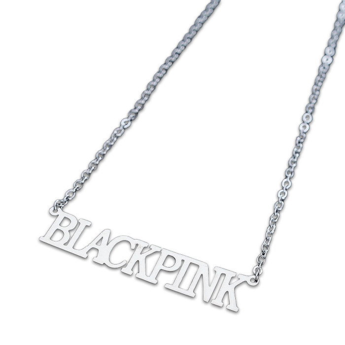 Кулон Блек Пинк Black Pink лого на цепочке (22929) Bioworld