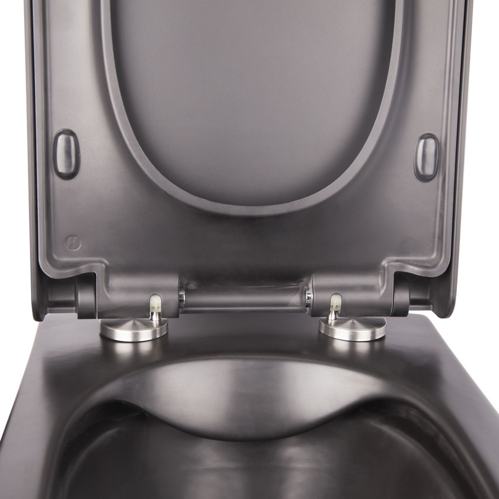 Унитаз Подвесной Qtap Tern Безободковый С Сидением Slim Soft-Close Qt1733052Ermb