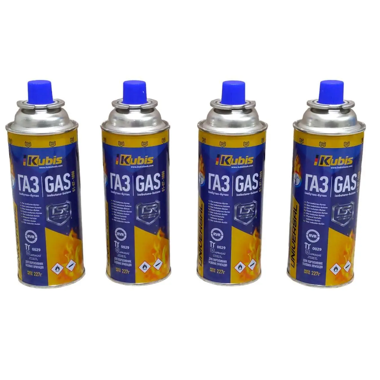Газовый баллон Kubis 5 шт изобутан-бутан-пропан 227 г