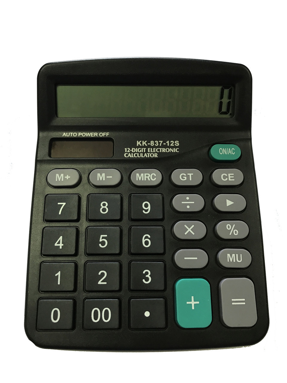 Калькулятор настільний Keenly KK-837-12s 12 розрядів Чорний (5pv_837-12s)