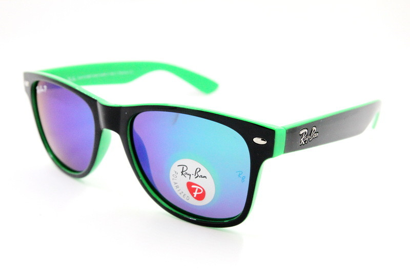 Солнцезащитные очки с поляризацией RB P2140 C7 Черный-зеленый (hub_sNLo10992)