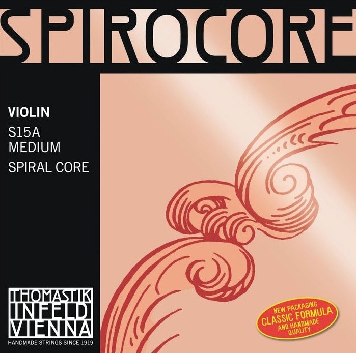 Струны для скрипки Thomastik-Infeld S15A Spirocore Spiral Core 4/4 Violin Medium Tension