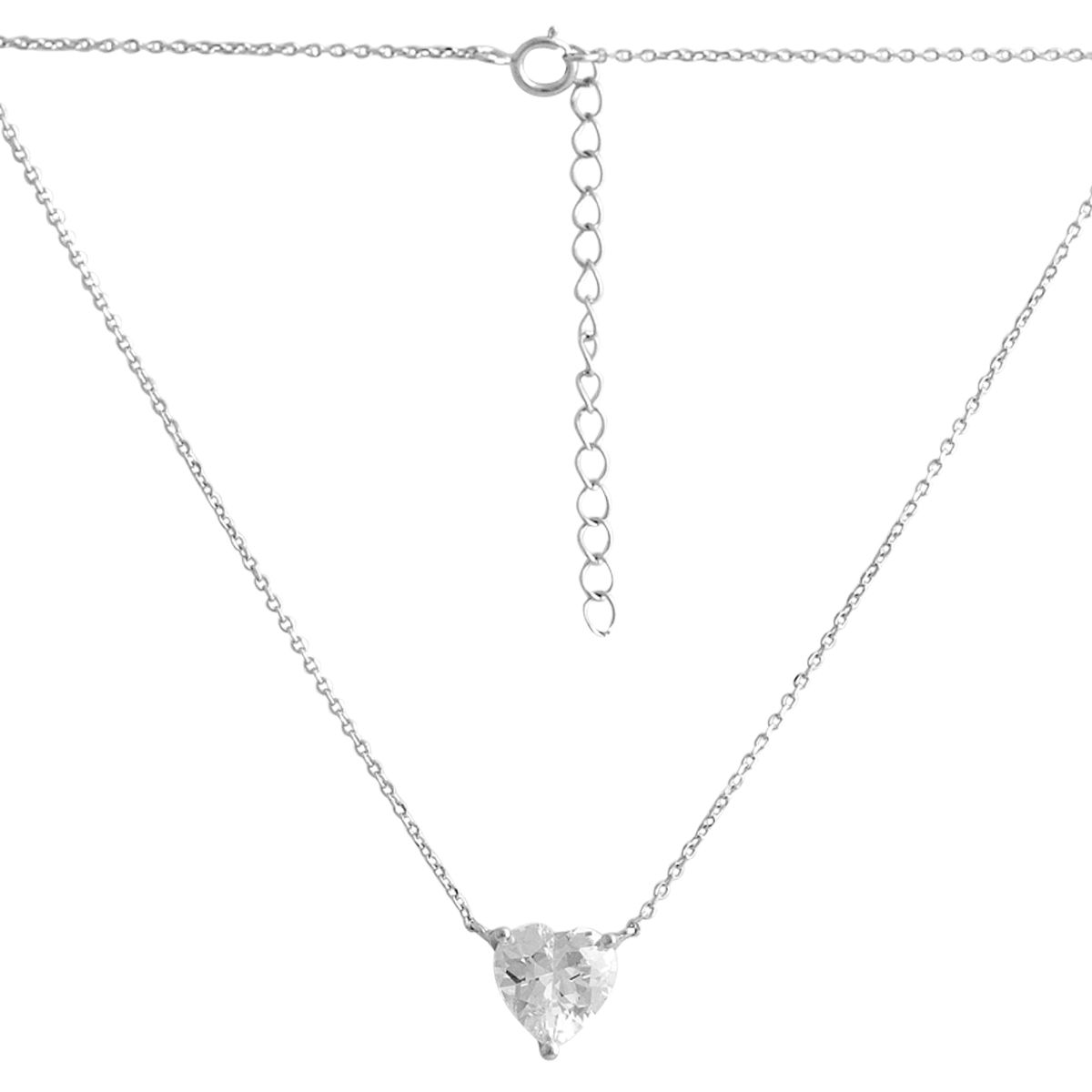 Серебряное колье SilverBreeze с фианитами (2138631) 350-400