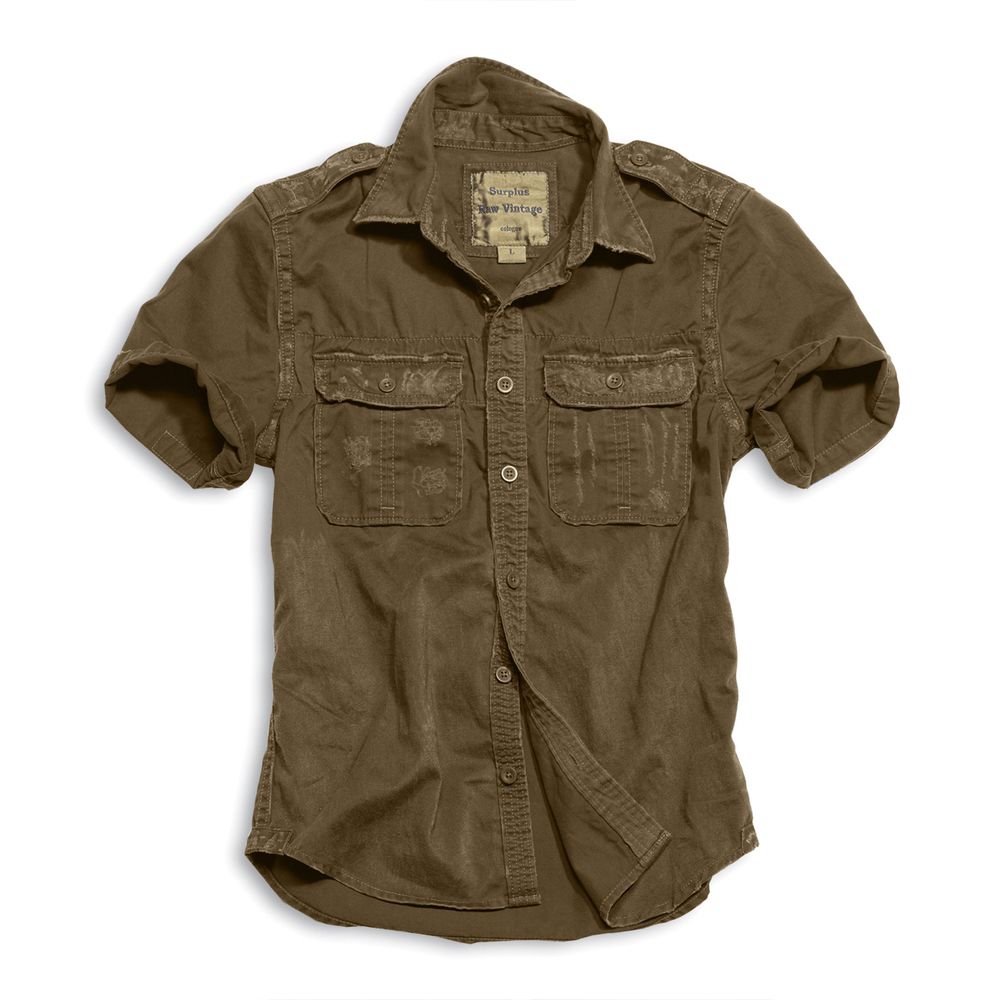 Сорочка Surplus Raw Vintage Shirt Brown S Коричневий (06-3590-05-S)