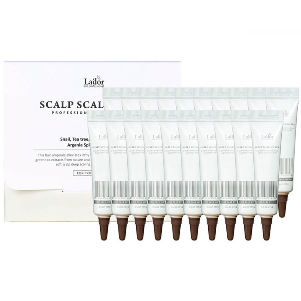 Пилинг-сывортка для кожи головы La'dor Scalp Scaling Spa Hair Ampoule 15 мл * 20 шт (8809500811718)