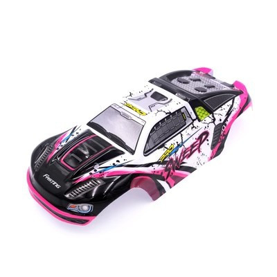 Корпус кузов для машины Conquer монстер-трак RC 1/16 WL Toys Розовый (16101-6210)