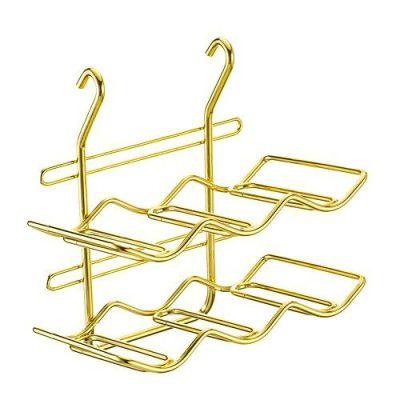 Полка для бутылок на рейлинг Lemi 260х170х290 мм Gold (31809)