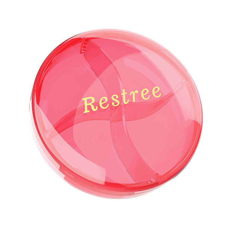 Таблетница Restree 7327 4 отделения 7.5*7.5*2 см Розовый (9139-36714)