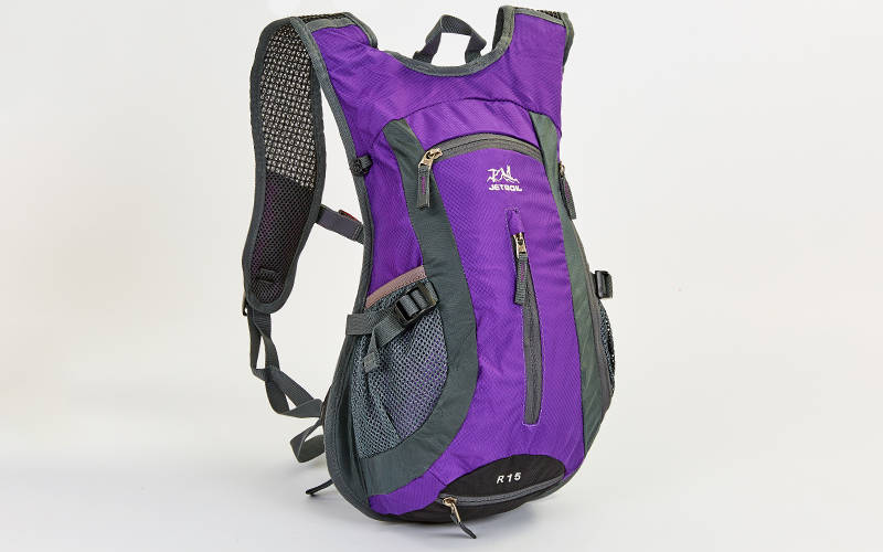 Рюкзак спортивний з жорсткою спинкою planeta-sport GA-2081 31х8х43см Фіолетовий