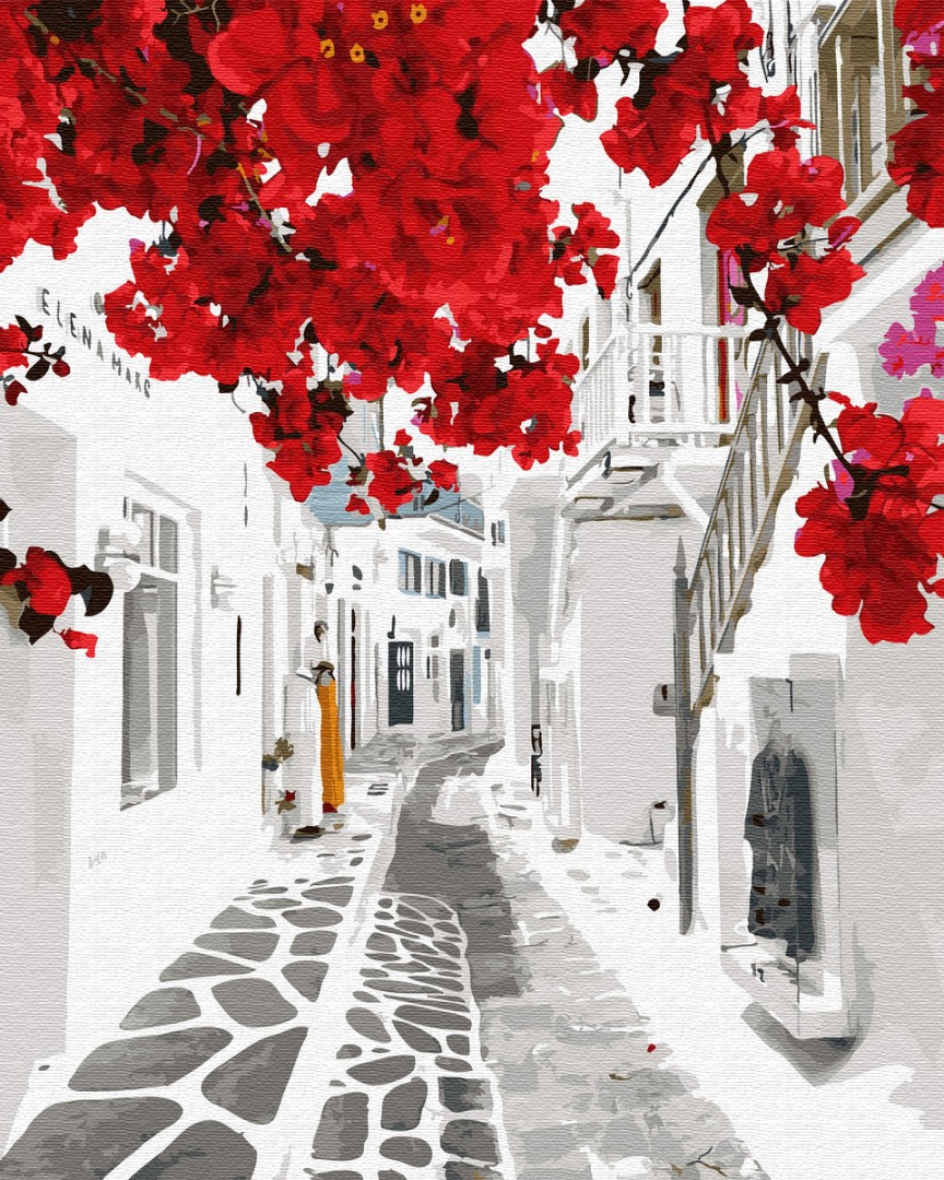 Картина по номерам BrushMe "Цветущая Греция" 40х50см GX32313