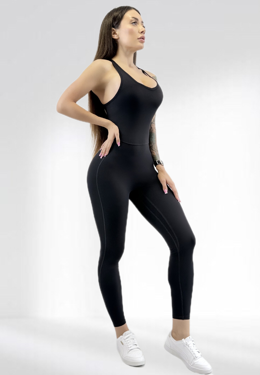 Спортивный комбинезон женский LILAFIT Черный S (LFJ000042)