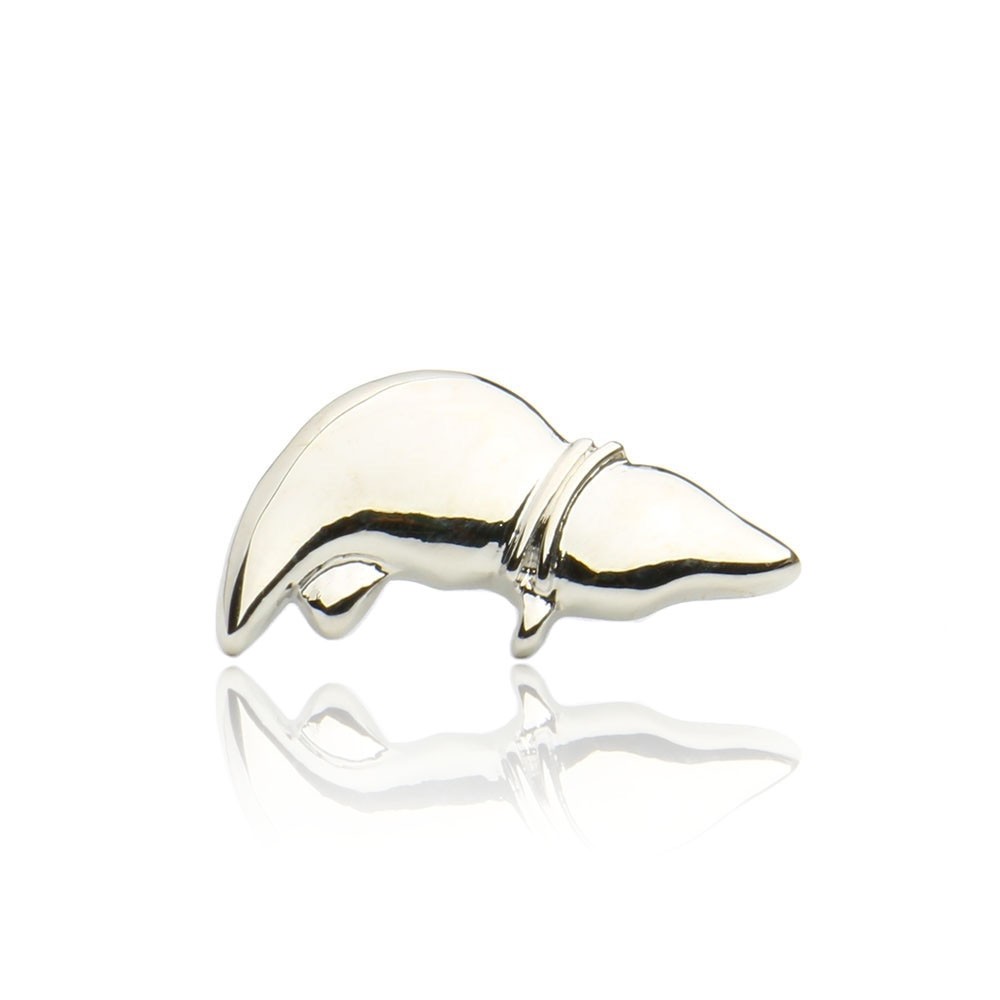 Значок BROCHE Печень серебристый BRGV111823