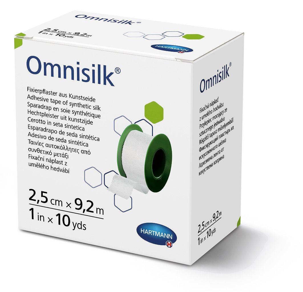Пластырь фиксирующий шелковый Paul Hartmann Omnisilk 2,5 см х 9,2 м