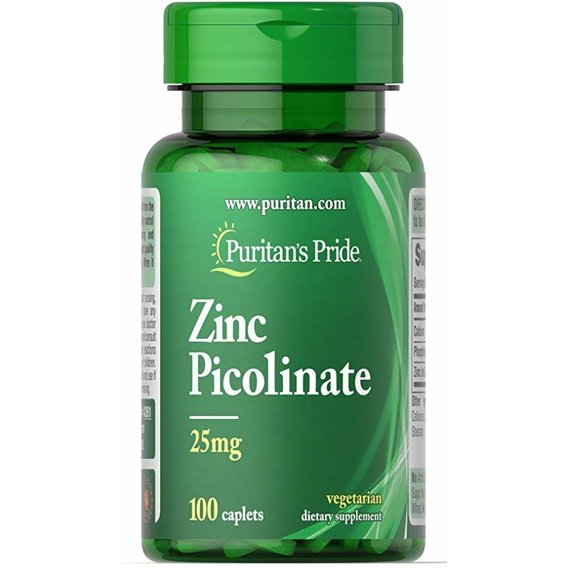 Микроэлемент Цинк Puritan's Pride Zinc Picolinate 25 mg 100 Caplets
