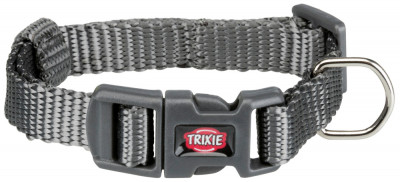 Нейлоновий нашийник для собак Trixie Premium XXS-XS 15-25 см, 10 мм (сірий)