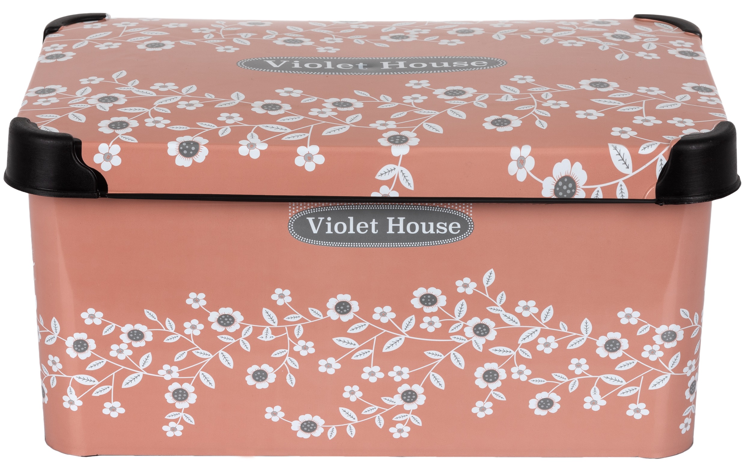 Корзина Violet House 0646 Powder Flowers 5 л Розовый (6839612)